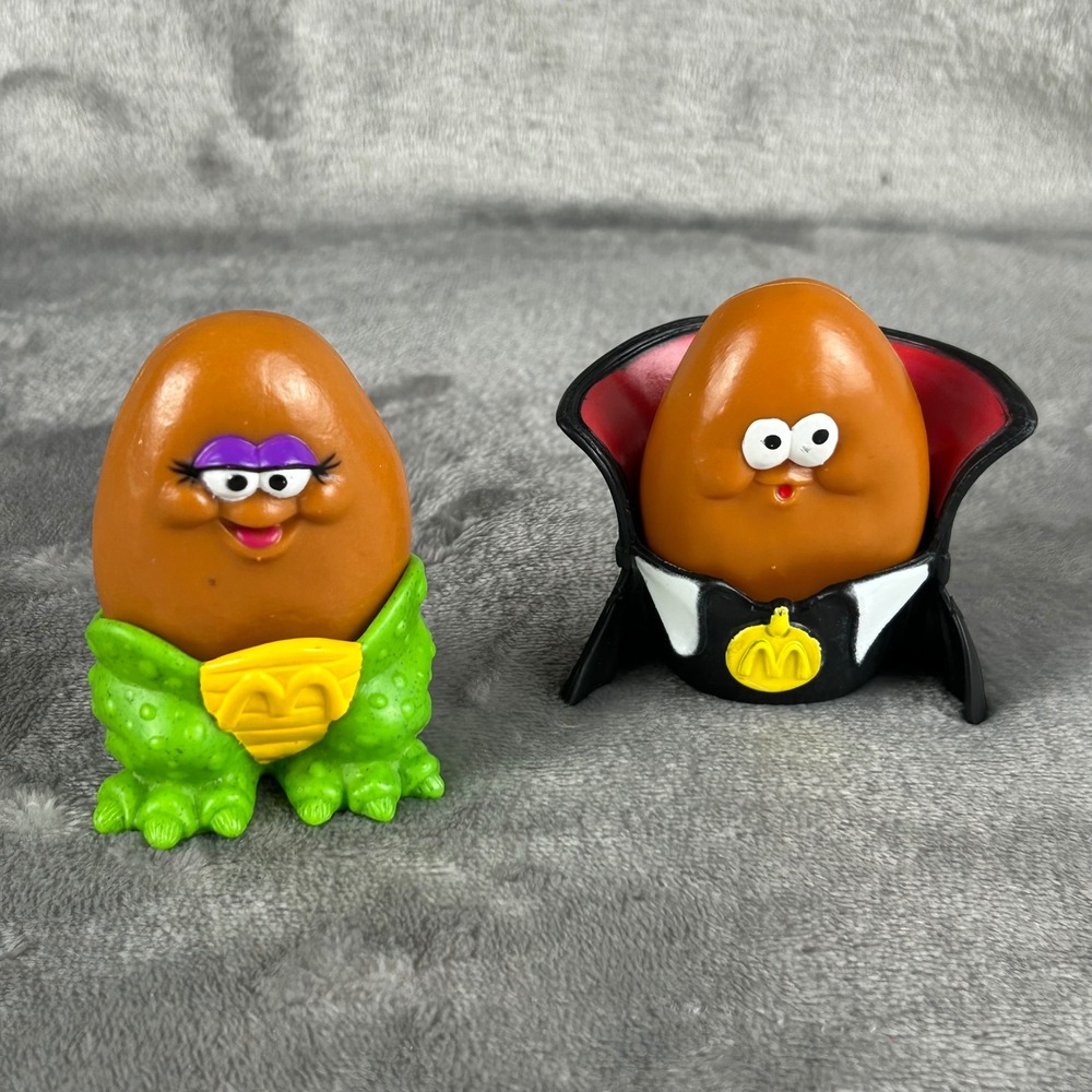Vintage McDonalds McNugget Buddies Halloween Toy Lot 1993 1996 Vampire Monster